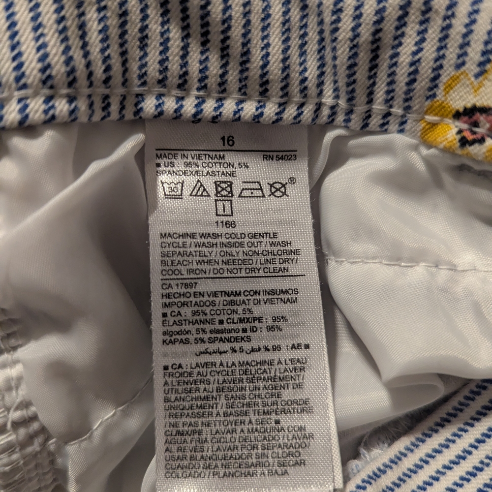 Old Navy Blue and White Mini Pencil Jumpsuit - Picture 4 of 4